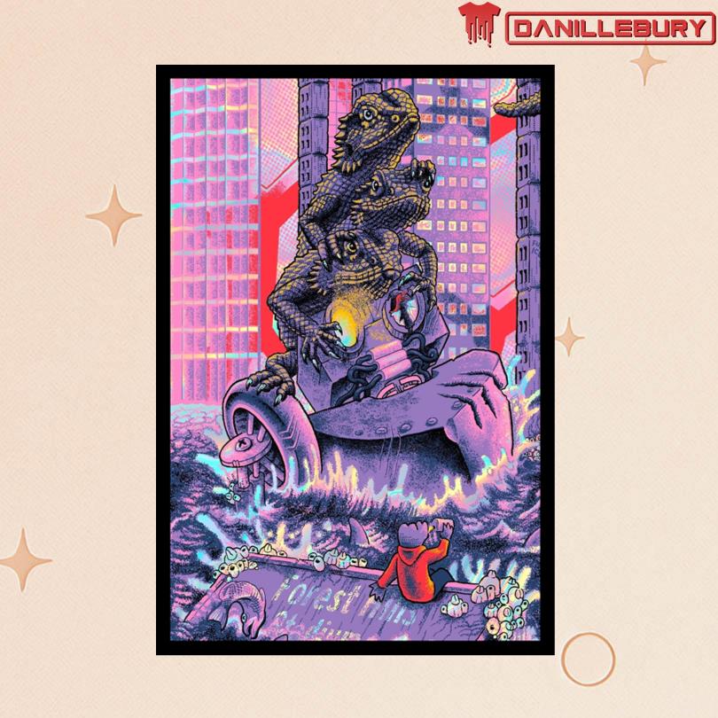 King Gizzard & The Lizard Wizard Forest Hills 2025 Houk Poster
