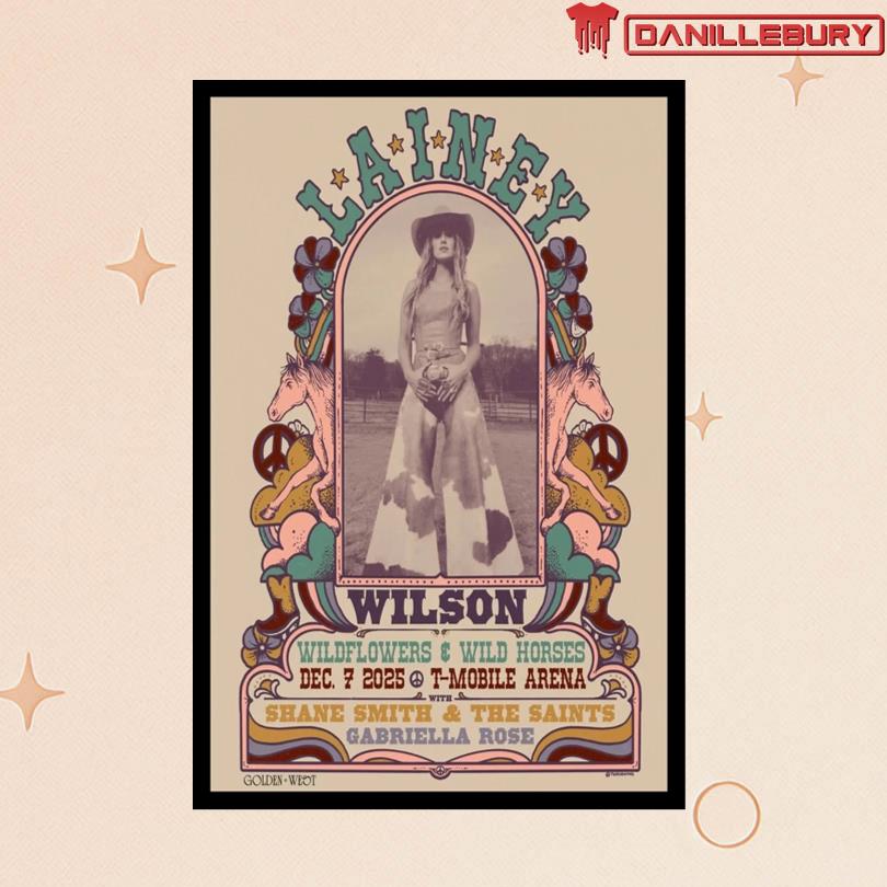 Lainey Wilson 12 07 2025 T-Mobile Arena Poster