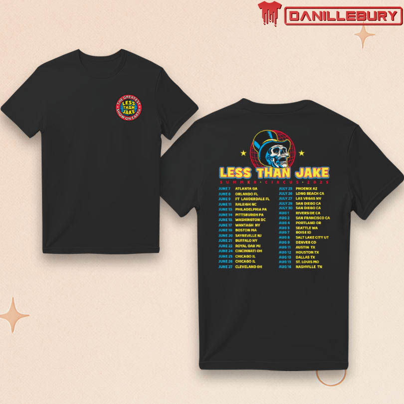 Less Than Jake Summer Circus 2025 Tour Shirt