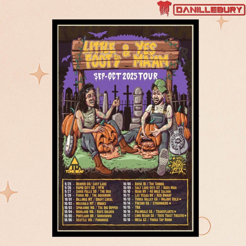 Little Foot & Yes Ma\'am Sep-Oct 2025 Tour Posters