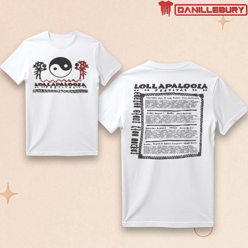 Lollapalooza x Cactus Plant Flea Market Long Sleeve Lineup Tee