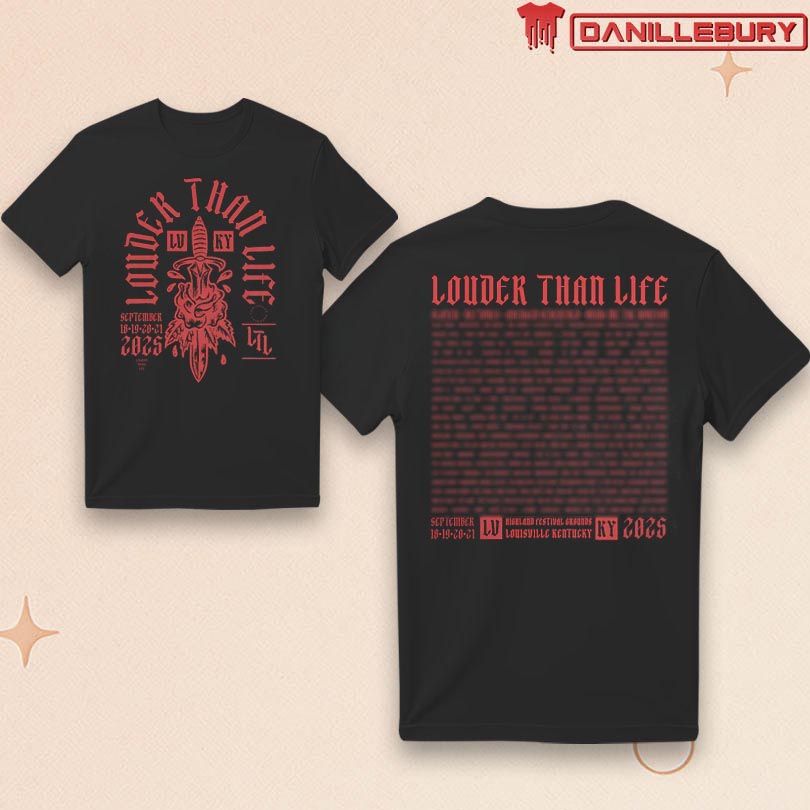 Louder Than Life Dagger Rose T-shirt