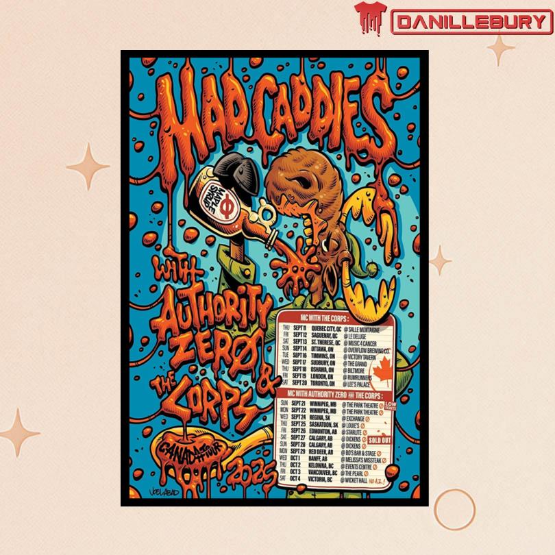 Mad Caddies Canada Tour 25 Poster