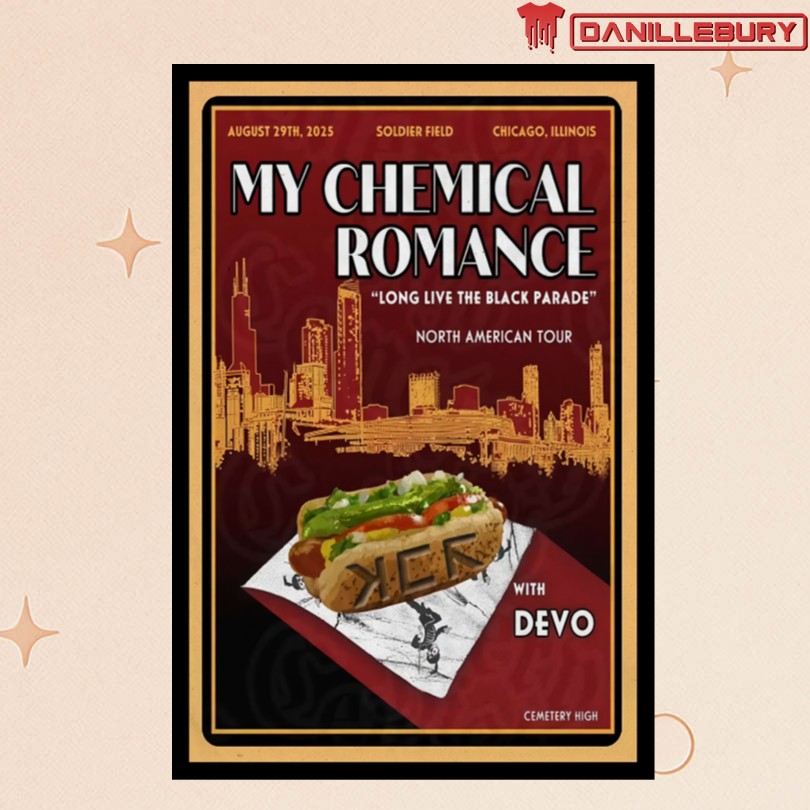 MCR x Devo Chicago, IL 08 29 2025 Poster