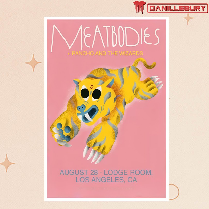 Meatbodies Los Angeles CA Aug 28 2025 Tour Poster