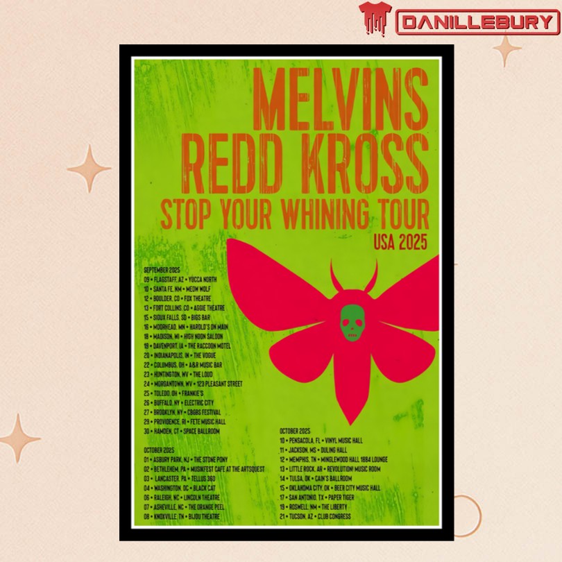 Melvins Redd Kross Stop Your Whining Tour USA 2025 Posters