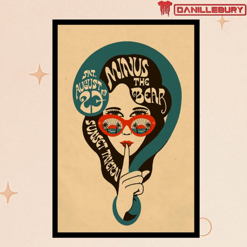 Minus The Bear Seattle, WA Aug 23, 2025 Sunset Tavern Tour Poster
