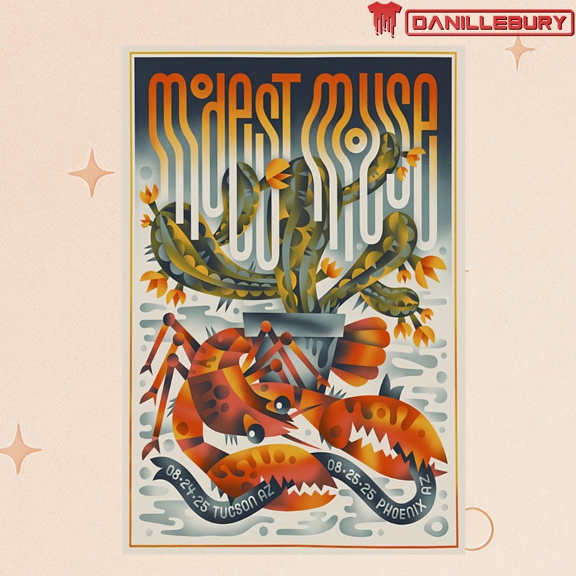 Modest Mouse Tucson, AZ Aug 24 2025 Event Poster