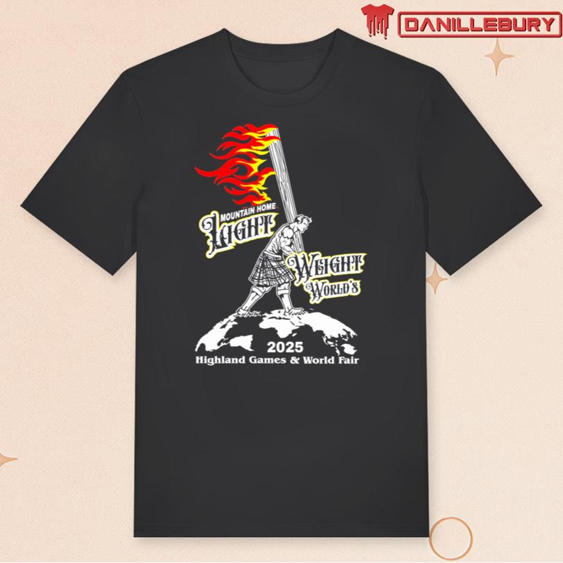 Mountain Home Light Weight Worlds 2025 Highland Games & World Fair Tee