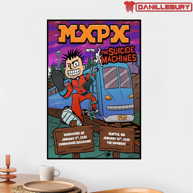 MxPx January 9 Vancouver BC January 10 And Seattle Wa 2026 Show Poster - Image 2