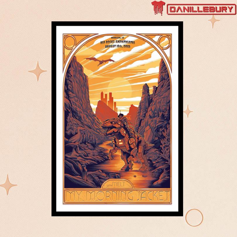 My Morning Jacket Aug 16 2025 Red Rocks Amphitheatre Morrison CO Show Poster