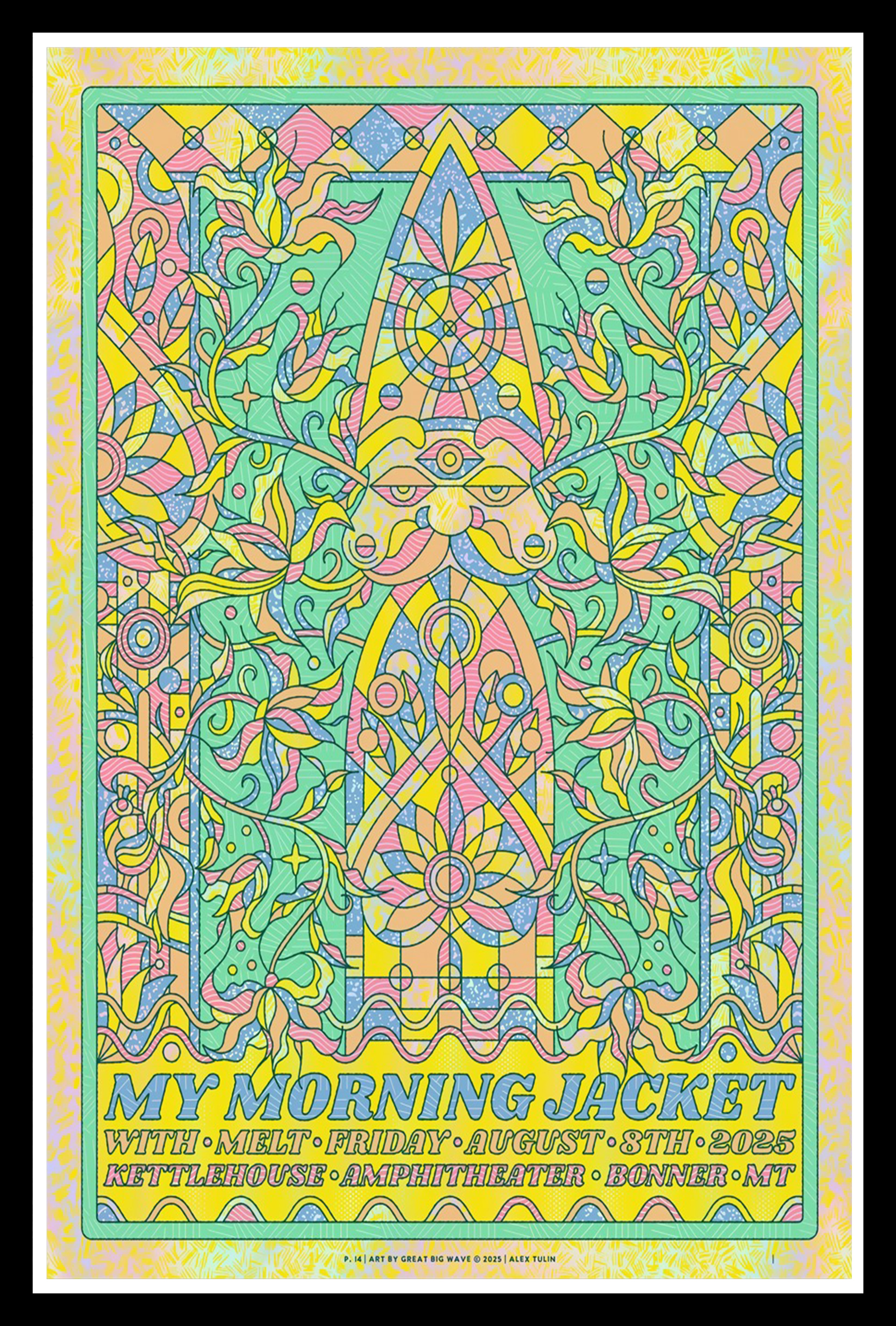 My Morning Jacket August 8 2025 Kettlehouse Amphitheater Bonner, MT Poster