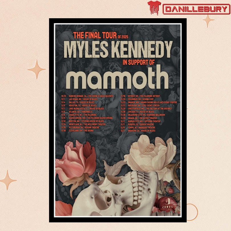 Myles Kennedy The Final Tour 2025 Poster Official