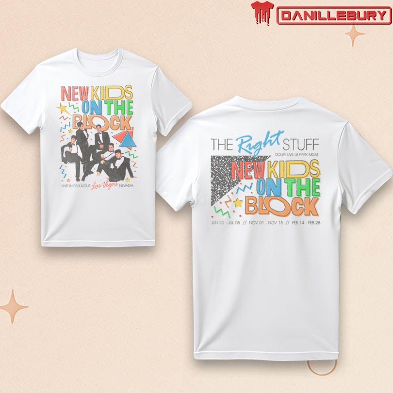 New Kids on the Block The Right Stuff Las Vegas Vintage Photo Tee