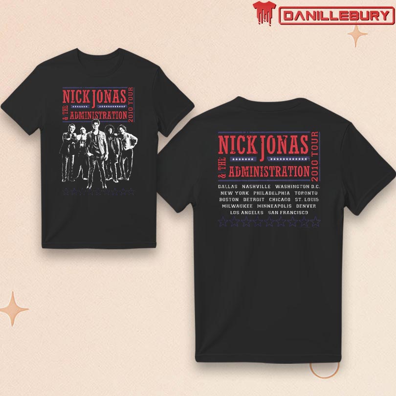 Nick Jonas & The Administration 2010 Tour T-Shirt