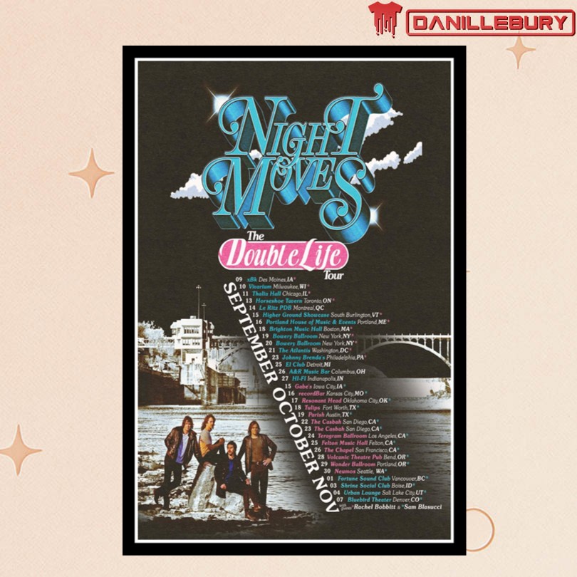 Night Moves The Double Life Tour 2025 Posters