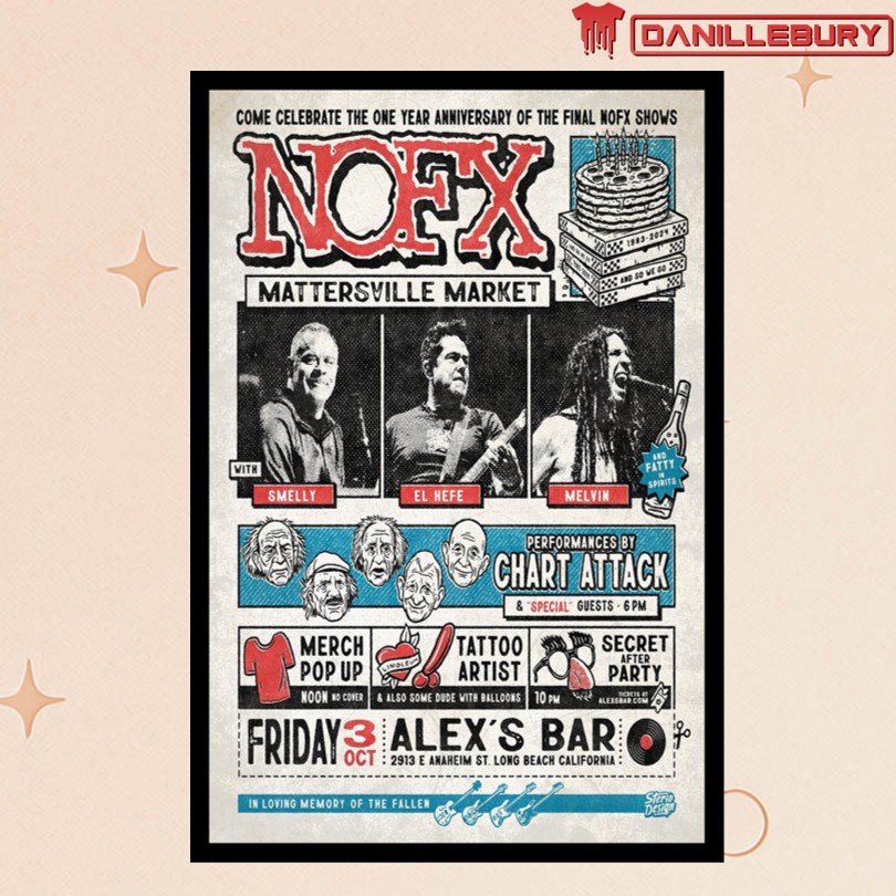 NOFX St, Long Beach, CA Oct 3 2025 Poster