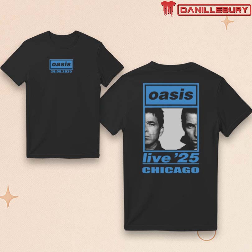 Oasis Live Chicago 08.28.2025 Event T-Shirt