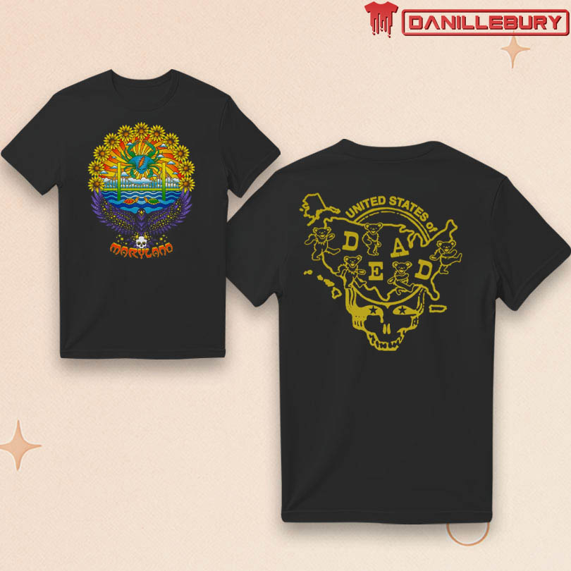 Official Grateful Dead Maryland United States of Dead T-Shirt