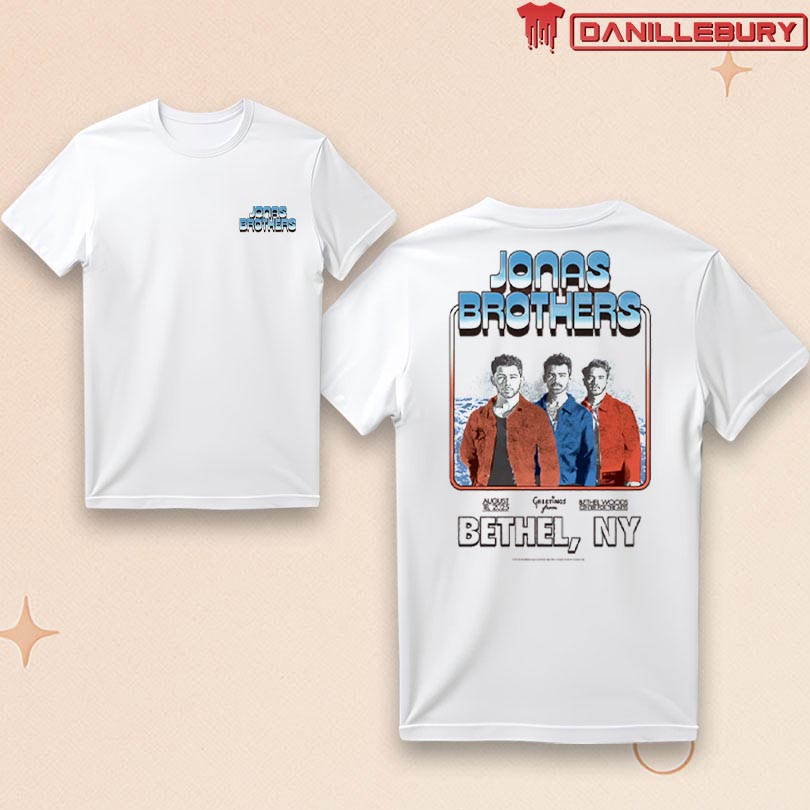 Official Jonas Brothers Aug 18 2025 Bethel NY Event Tee