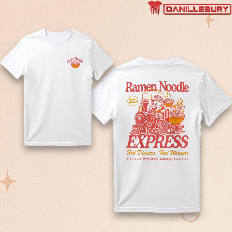 Pate State Ramen Noodle Express Material T-shirt
