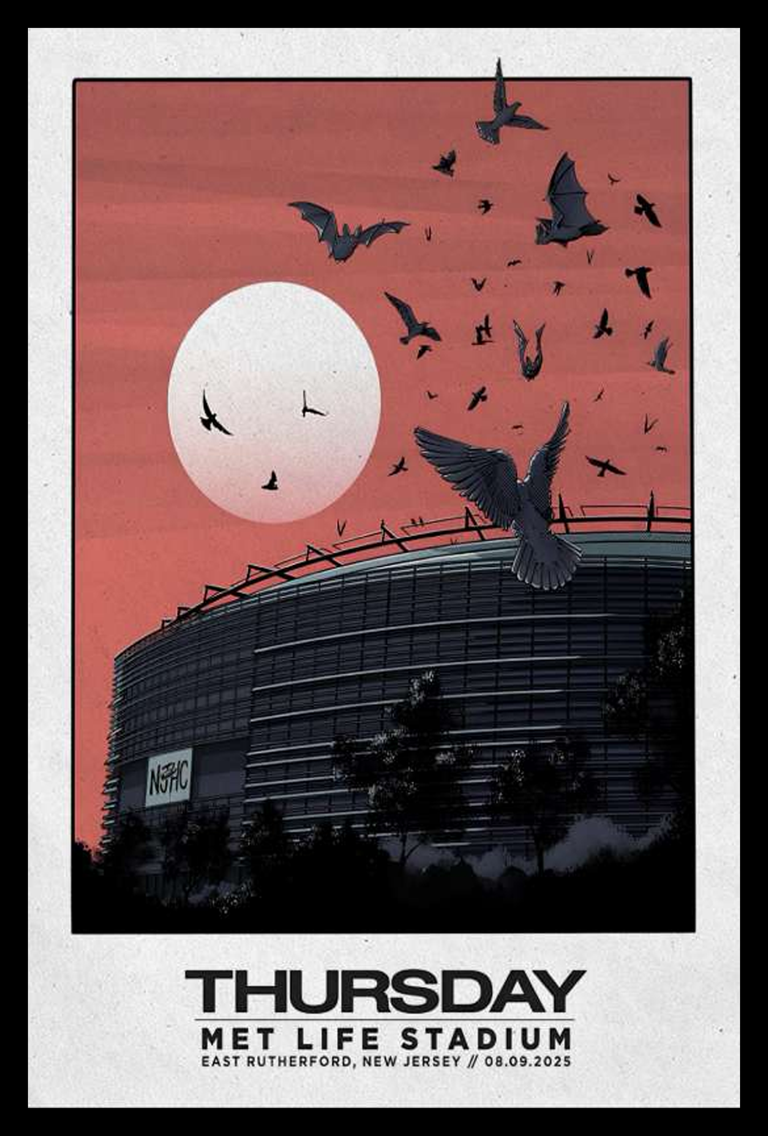 Poster Met Life Stadium 2025 Thursday East Rutherford NJ 08.09.2025