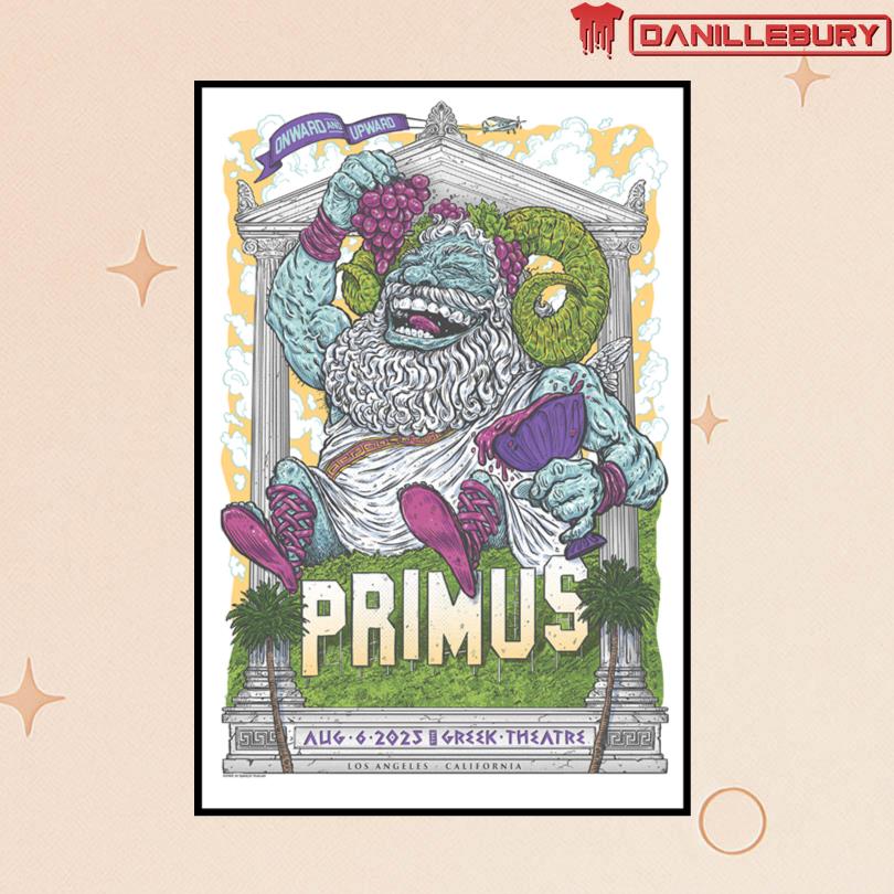 Primus August 6 2025 Los Angeles CA Poster