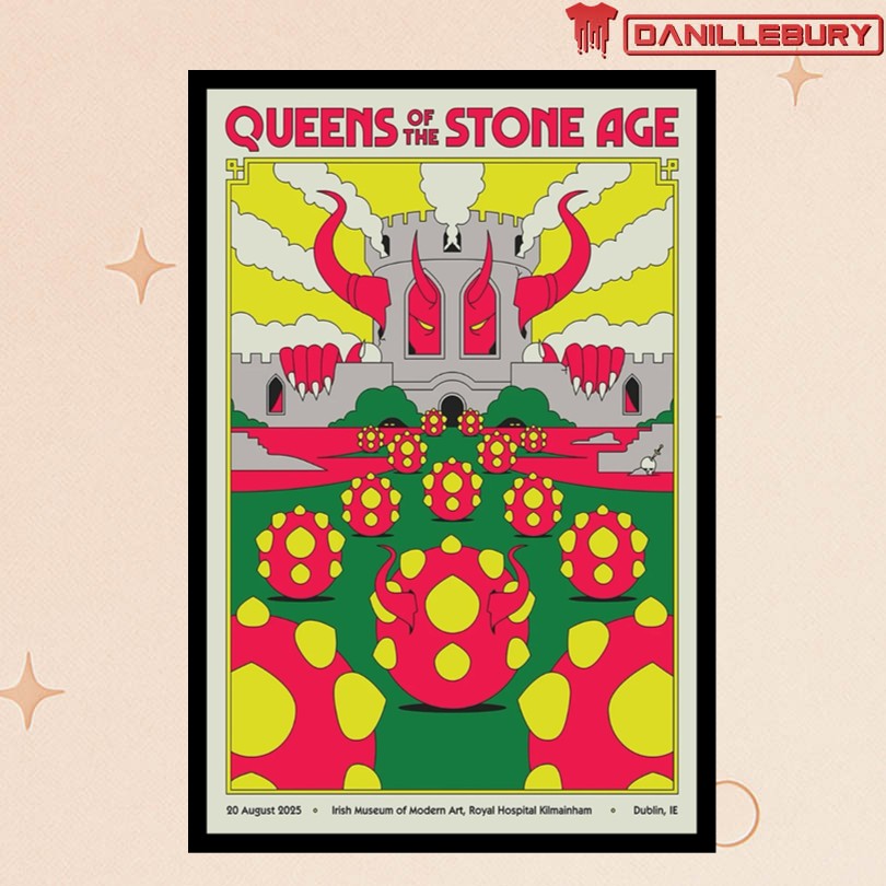 QOTSA Dublin, IE 8 20 2025 Tour Poster