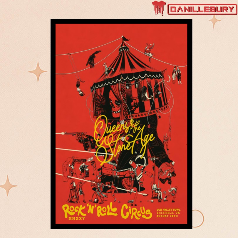 QOTSA Tour Sheffield, UK 2025 Posters