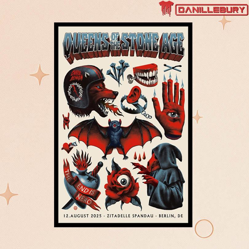 Queens Of The Stone Age August 12 2025 Berlin, DE Zitadelle Spandau Poster