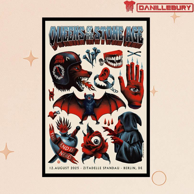 Queens Of The Stone Age August 12 2025 Zitadelle Spandau in Berlin DE Poster