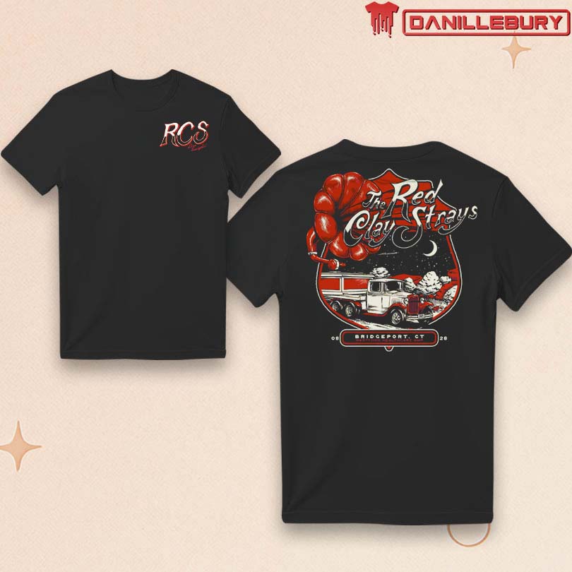 Red Clay Stray August 28 2025 Bridgeport CT Tour T-Shirt