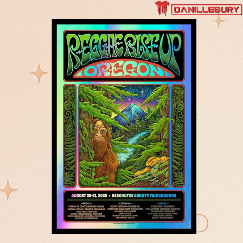 Reggae Rise Up Oregon Deschutes County Fair & Expo Center Aug 29-31 2025 Poster