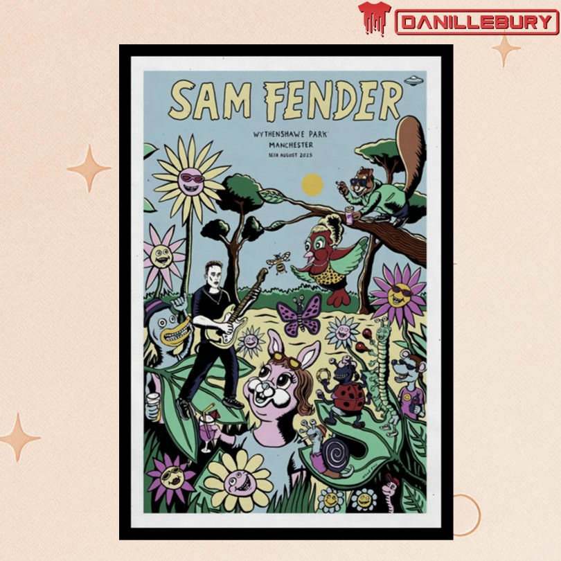 Sam Fender 2025 Manchester Tour Poster