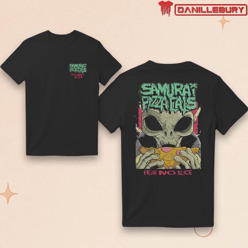 Samurai Pizza Cats Fear no Slice Cover T-Shirt