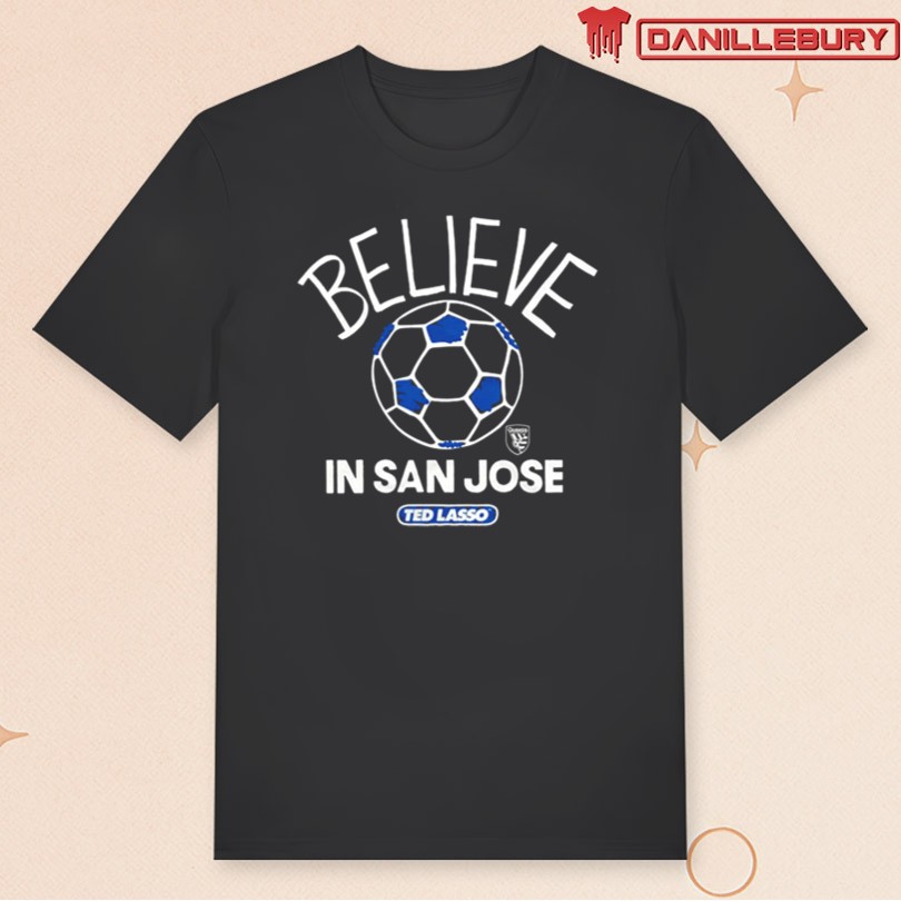 San Jose Earthquakes Charcoal MLS x Ted Lasso Believe T-Shirt