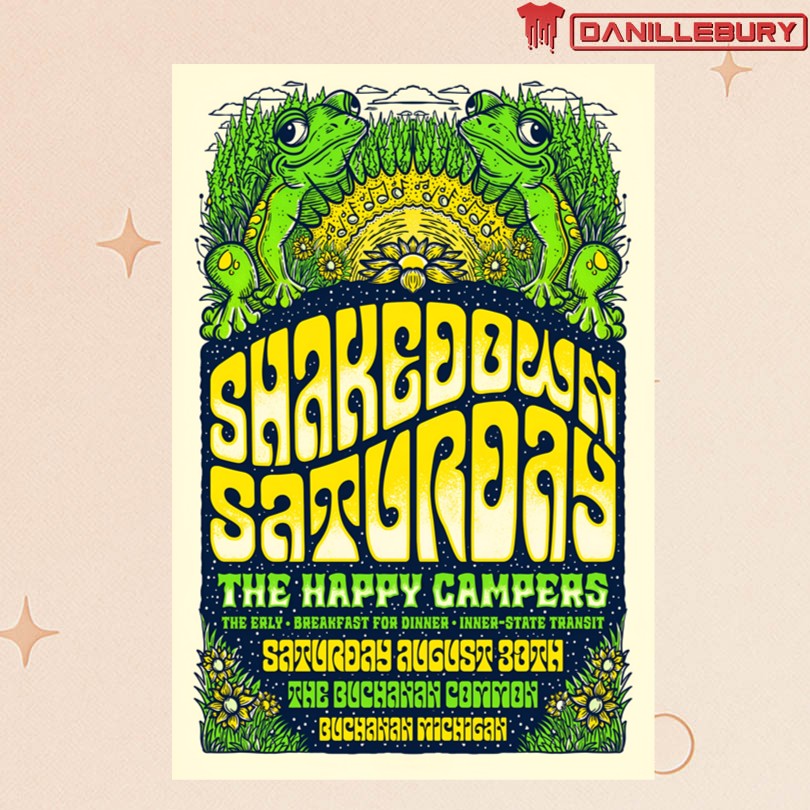 Shakedown Saturday Buchanan, MI Aug 30 2025 The Common Tour Poster