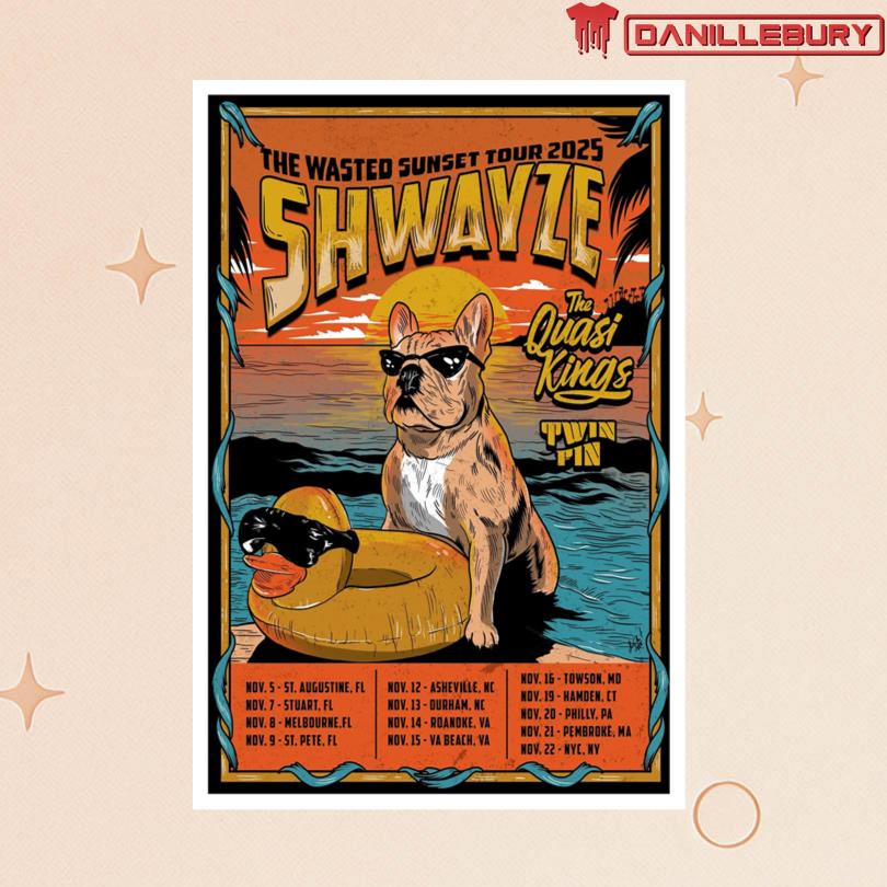 Shwayze The Wasted Sunset Tour 2025 Poster