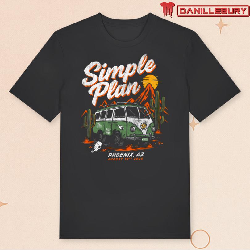 Simple Plan Phoenix AZ August 14 2025 Tee