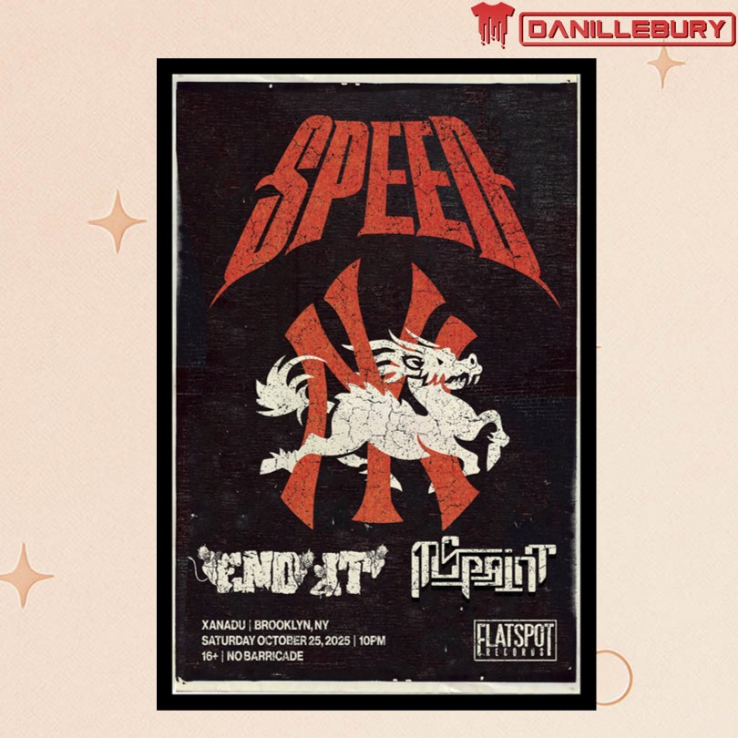 Speed Brooklyn, NY 10 25 2025 Tour Poster