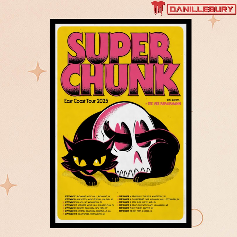 Super Chunk East Coast Tour 2025 Poster