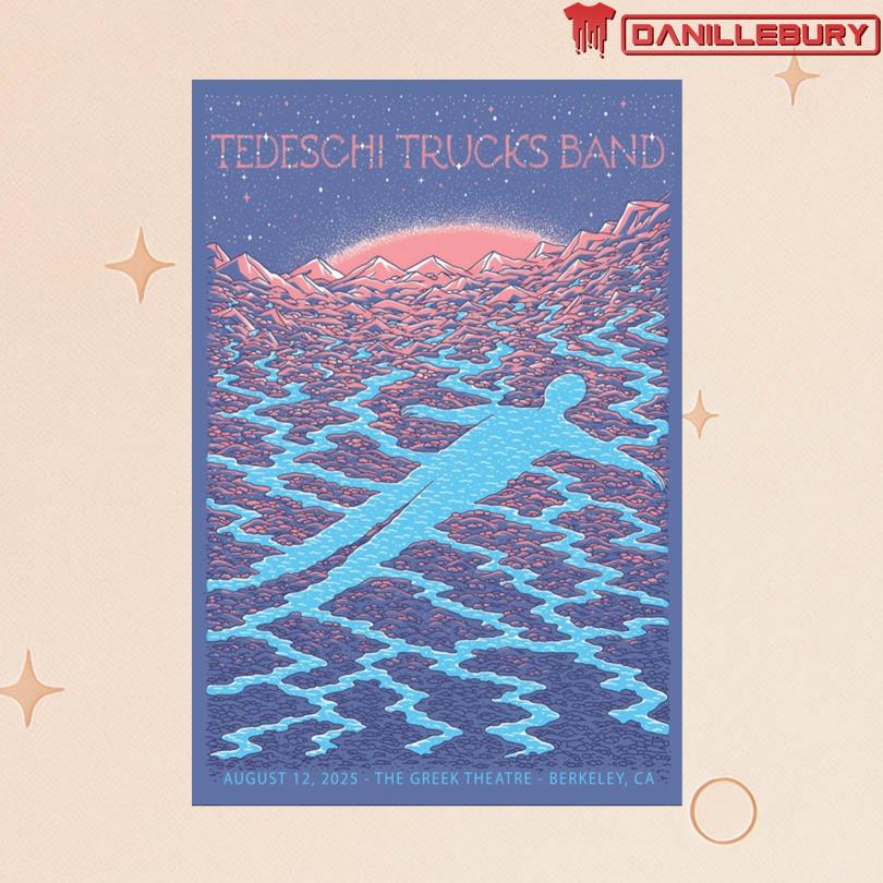 Tedeschi Trucks Band Aug 12 2025 The Greek Theatre Berkeley, CA Concert Poster