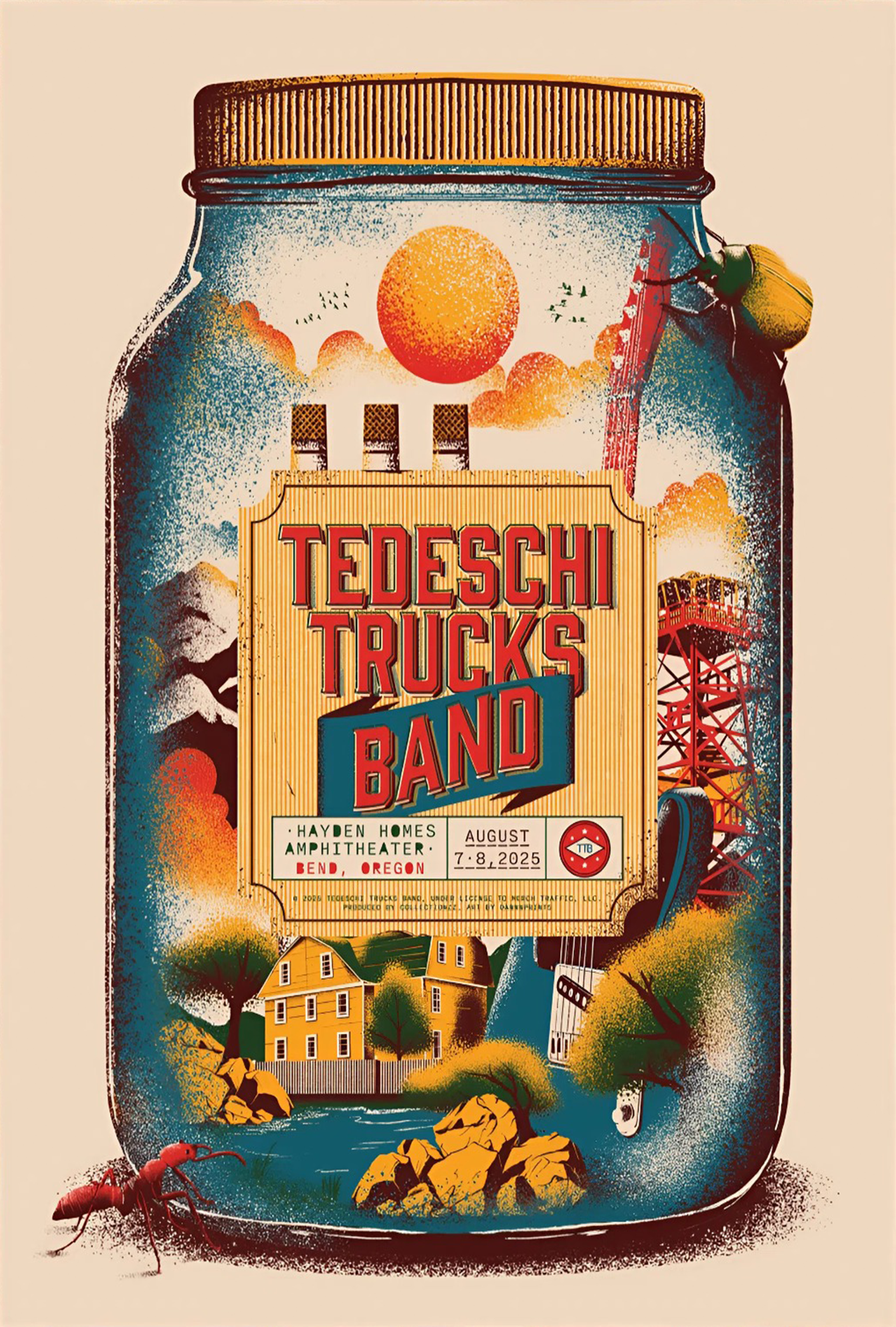 Tedeschi Trucks Band Aug 7-8 2025 Hayden Homes Amphitheater Bend, OR Poster