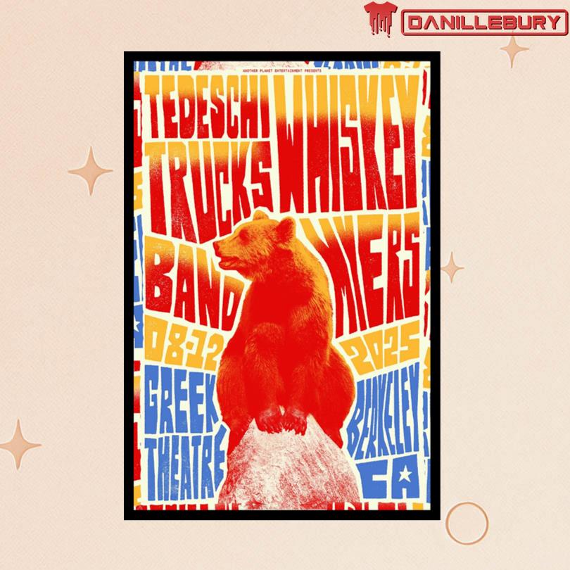 Tedeschi Trucks Band Berkeley CA August 12 2025 Poster