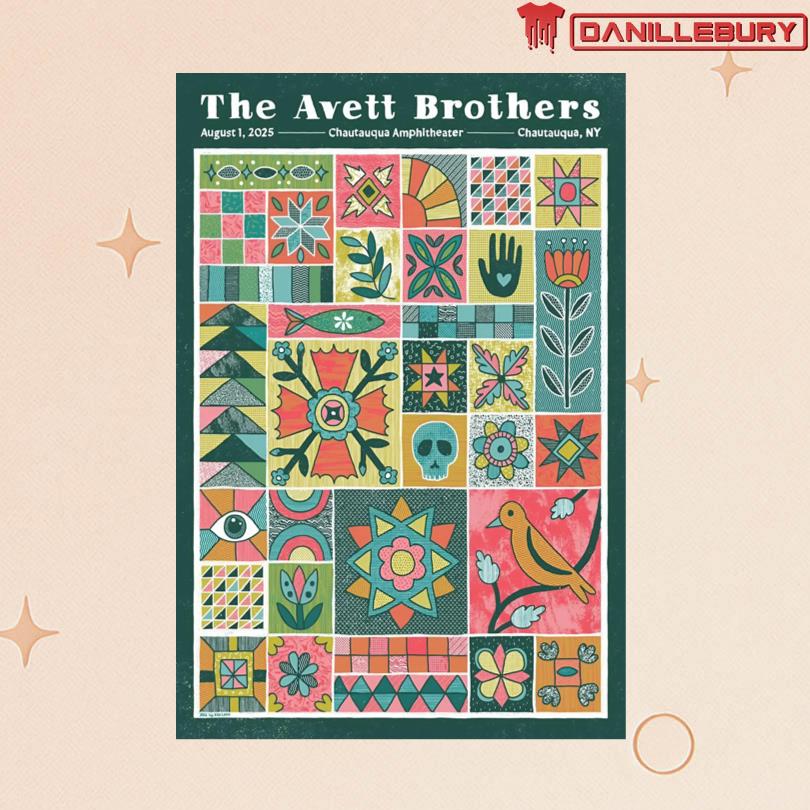 The Avett Brothers August 1 2025 Chautauqua Amphitheater in Chautauqua NY Poster