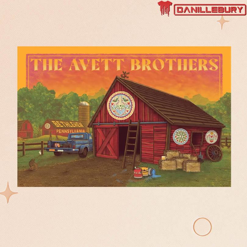 The Avett Brothers August 2 2025 PNC Plaza in Bethlehem, PA Musikfest Poster