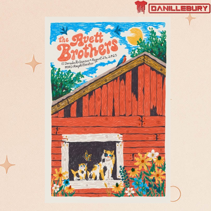 The Avett Brothers El Dorado, AR Aug 23 2025 Tour Poster