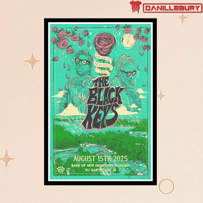 The Black Keys Aug 15 2025 Gilford NH Concert Poster