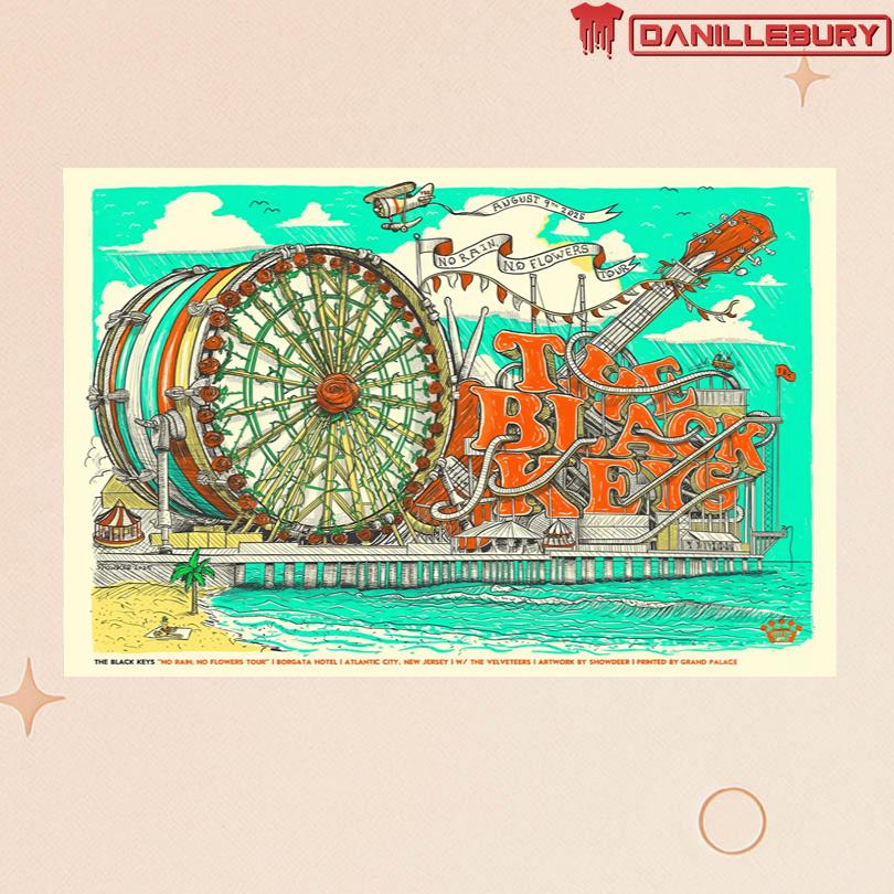 The Black Keys August 9 2025 Borgata Event Center in Atlantic City, NJ Poster