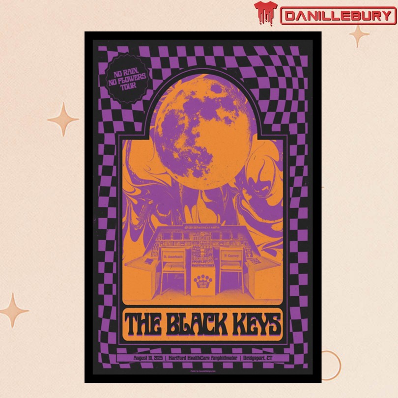 The Black Keys Bridgeport, CT 08 19 2025 Poster